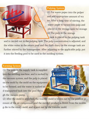 Équipement industriel de Tray Moulding Machine Paper Plate d'oeufs