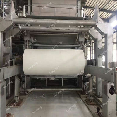 Papier hygiénique plus sec simple de fil à grande vitesse du fourdrinier 15T/D faisant la machine et la chaîne de production